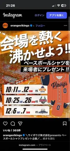 Vikings ファングッズ HAARMS 16 オレンジ