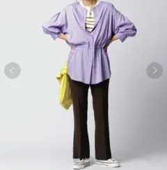 relume センタープレスフレアパンツ