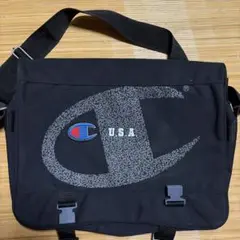 Champion ショルダーバッグUSA 激渋ブラック美品