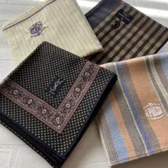 未使用　ブランド　ハンカチ　紳士　まとめ売り　イヴサンローラン　ジェイプレス