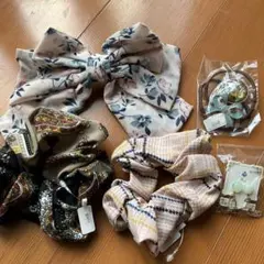 ヘアゴム　シュシュ　アクセサリー　まとめ売り