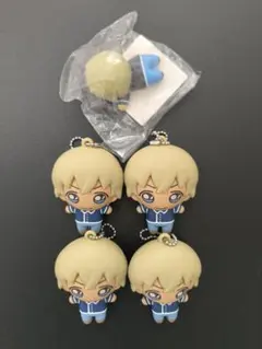 名探偵コナン　★　ボールチェーン付き3Dラバーマスコット　アムロセット