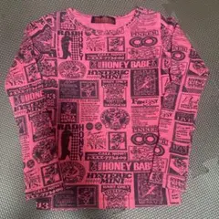 ヒステリックミニ　ヒスミニ　セクシーミニデビルミニ総柄　ロンT 120cmのサムネイル
