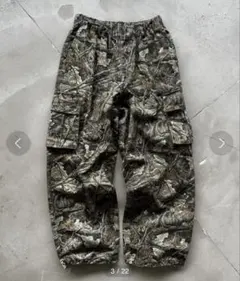 perushu カーゴパンツ　リアルツリー　迷彩　カモフラ　Lサイズ