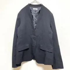 a.v.v アーヴェヴェ 黒テーラードジャケット　セレモニー　大きいサイズLL