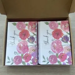花柄レターセット 感謝のメッセージカード