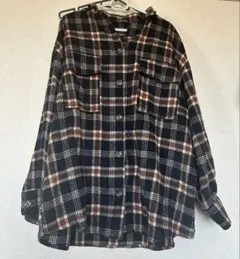 チェック柄 長袖ブラウン系 羽織り