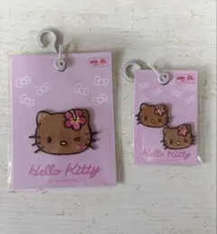 サンリオ　日焼けキティ　ワッペン2点　新品