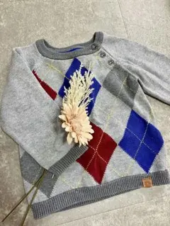 L.O.G.G. アーガイル柄セーター