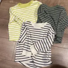UNIQLO ストライプ長袖Tシャツ 3枚セット