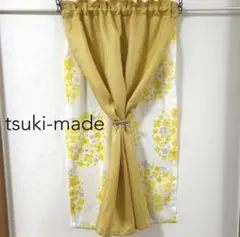 【オーチャン様専用】二重カフェカーテン　北欧花柄　ご案内用