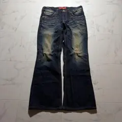grunge edwin fade flare denim pants y2k - メルカリ