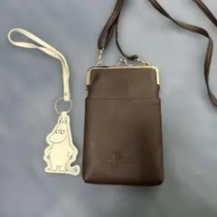 MOOMIN スマホショルダーバッグ ブラウン