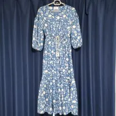 美品　CAROLINA GLASER カロリナグレイサー フレア ワンピース