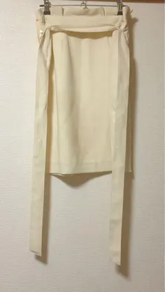 MISCH MASCH スカート M アイボリー リボン付き きれいめ