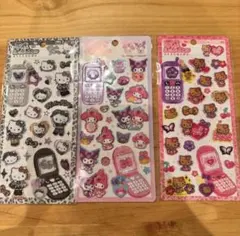 正規品　平成はっぴーフォンシール　サンリオ 3種セット ★いきなり注文ok★