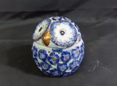 フクロウの置物 陶器製 インテリア小物