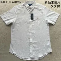 新品未使用✨RALPH LAUREN ラルフローレン リネン シャツ QRタグのサムネイル