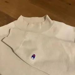 【Champion×SHIPS別注】 青タグ　モックネック　スウェットSベージュ