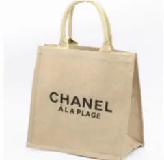 ノベルティ CHANEL麻トートバック - メルカリ