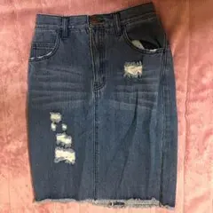 デニムタイトスカート