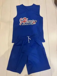 ハーツ　バスケットボールユニフォーム セットSize145 バスケ 男子 ユニフォーム リバーシブル バスケット セットアップ 背
