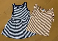 Petit Bateau ワンピース　Tシャツセット
