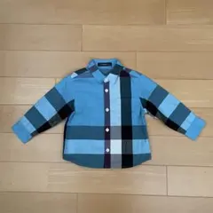 【美品】バーバリーベビーキッズ☆長袖シャツ(90)