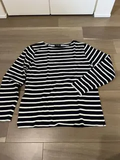 ナノ・ユニバース The 1st. Floor ストライプ 長袖カットソー