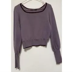 カスタネ Kastane トップス ニット 長袖 パープル 紫