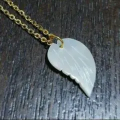 天然シェルネックレス、ホワイトシェルネックレス