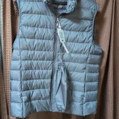 グレー ダウンベスト XL