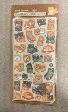 【正規品】柴犬 BONBON DROPシール 和柄