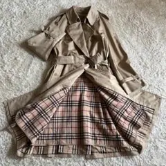 バーバリーロンドン トレンチコート ノバチェック ライナー ダブル ユニセックス