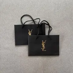 YSL ショップ袋 2枚セット 黒