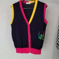 LAEVIS ニットベスト Lサイズ ネイビー