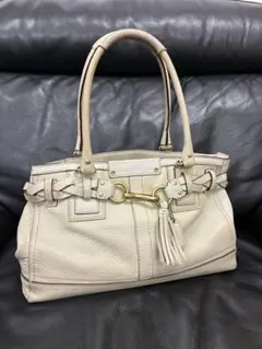 COACH コーチ ハンドバック レザー ホワイト 白