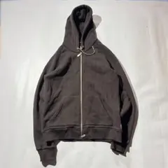 Eleventy double zip sweat hoodie parka