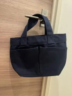 無印良品 帆布ミニトートバッグ　ネイビー