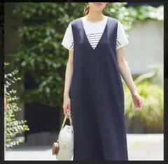 【未使用】ハニーズ　深Ｖネックジャンスカ　ネイビー　Mサイズ