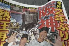 阪神タイガース 優勝パレード　号外　25年11月22日　スポニチ