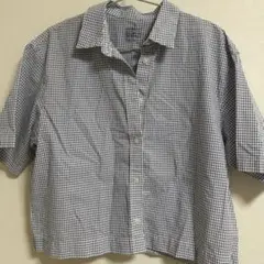 無印良品 チェック柄 半袖シャツ Mサイズ