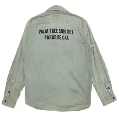 BAYFLOW palm tree sunset 長袖 シャツ とにかく楽しもう
