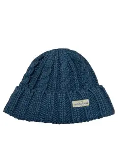 mont-bell ケーブル編み ニット帽 M/L ダークグレー(緑) 男女兼用