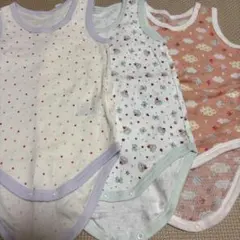 水玉模様他タンクトップ 3枚セット 70cm