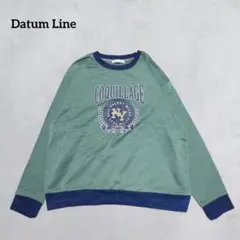 A3-4057　トレーナー　ビックロゴ　プルオーバー　LL【Datum Line