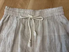 ZARA リネンブレンド イージーパンツ ベージュ XS 24