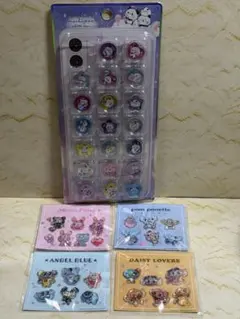 ナルミヤキャラクターズ　オリジナルぷっくりシール　4種類　おはじきシール1点