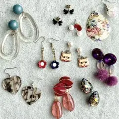 ピアス 10点 まとめ売り レトロ 猫 大ぶり