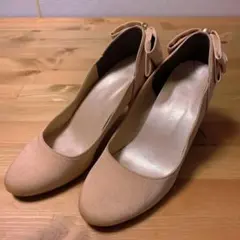 【VANITY BEAUTY】サテン　バックリボン　パンプス パーティー 結婚式